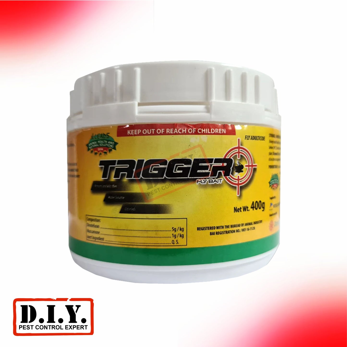 Trigger Fly Bait Dinotefuran + Muscamone Pheromone (Fly Control) - 400g