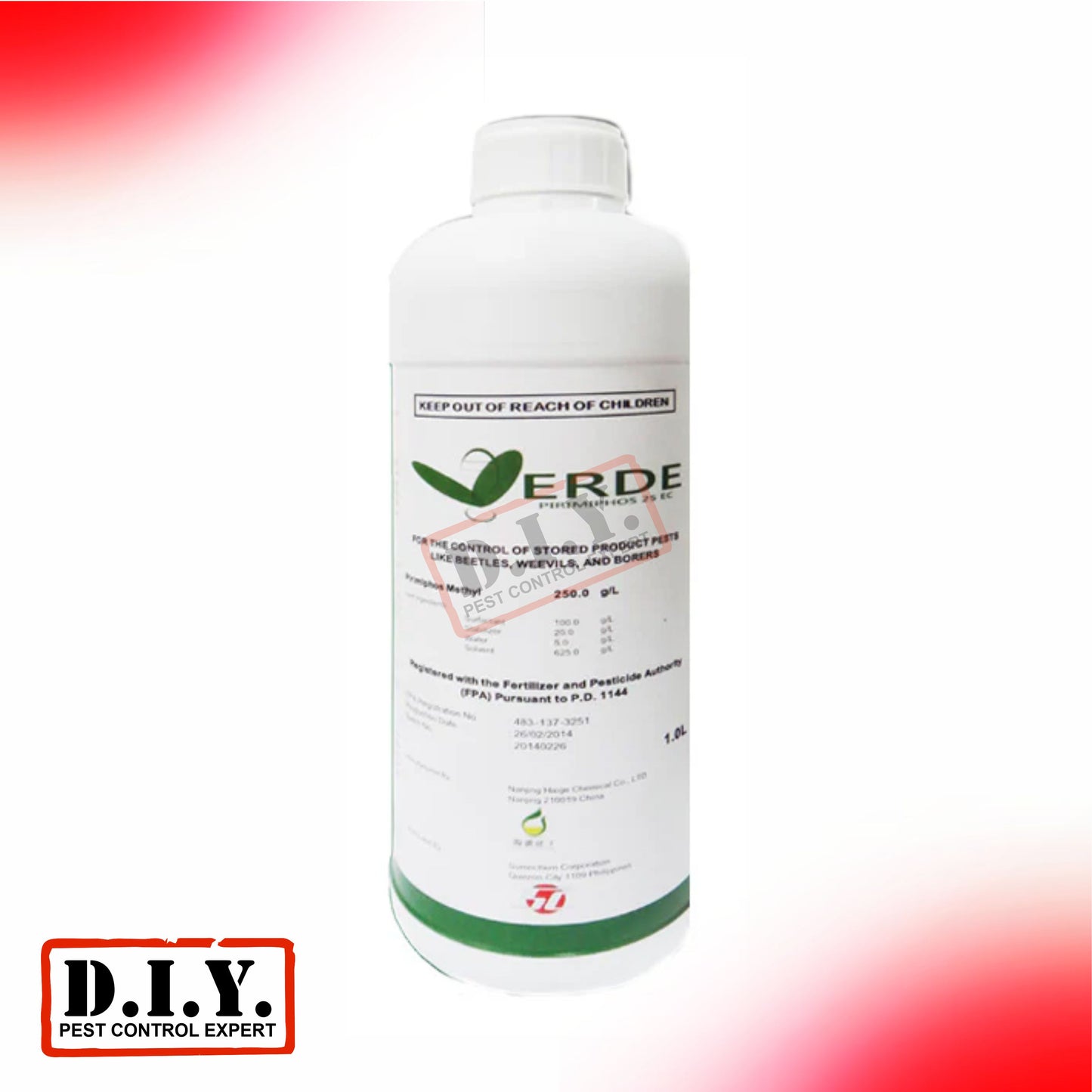 VERDE PRIMIPHOS 25EC | Primiphos Methyl | Stored Product Pest | General Pest Control 1 liter