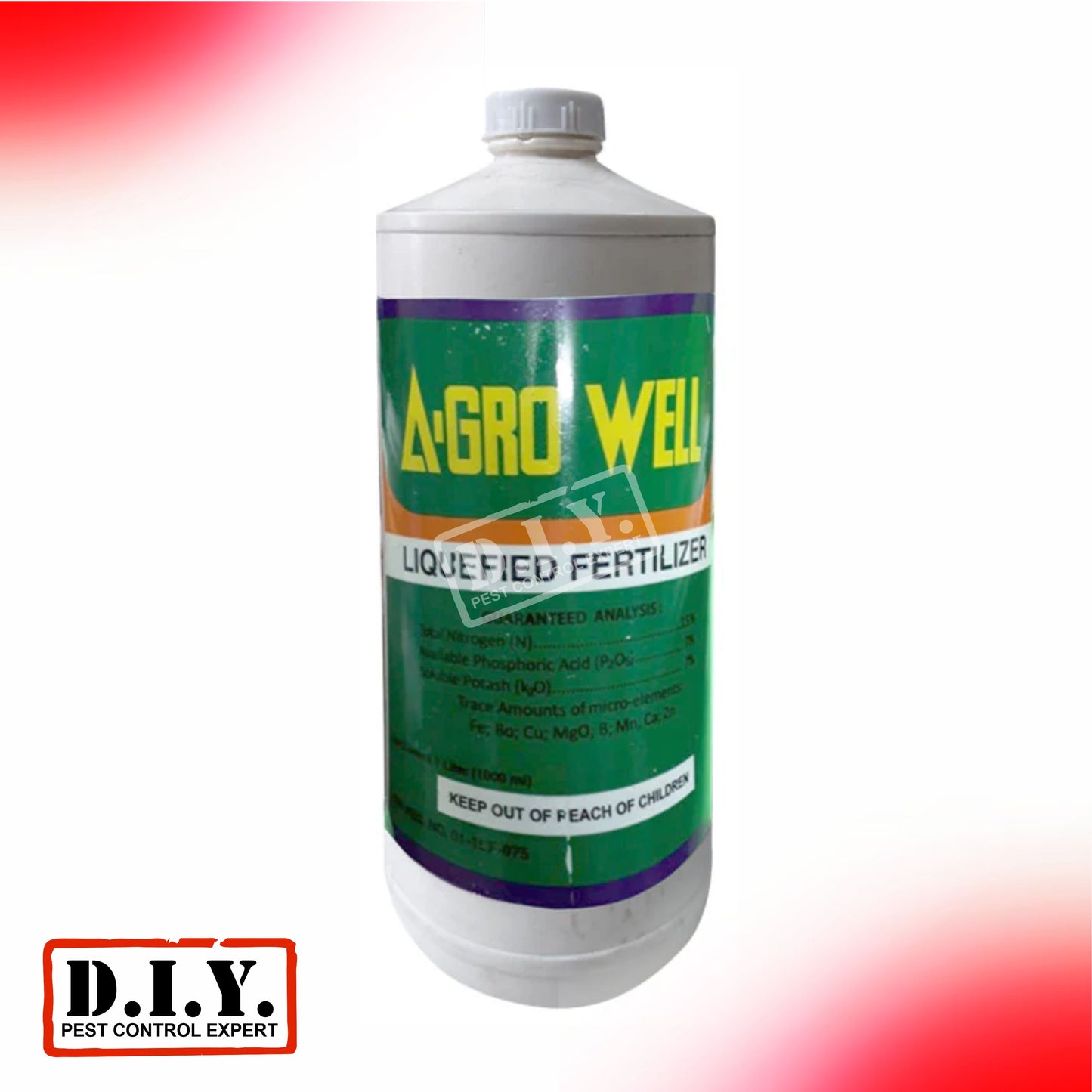Agro Well Liquefied Foliar Fertilizer | Foliar Fertilizer | Nitrogen | Phosphate | Potassium - 1 liter