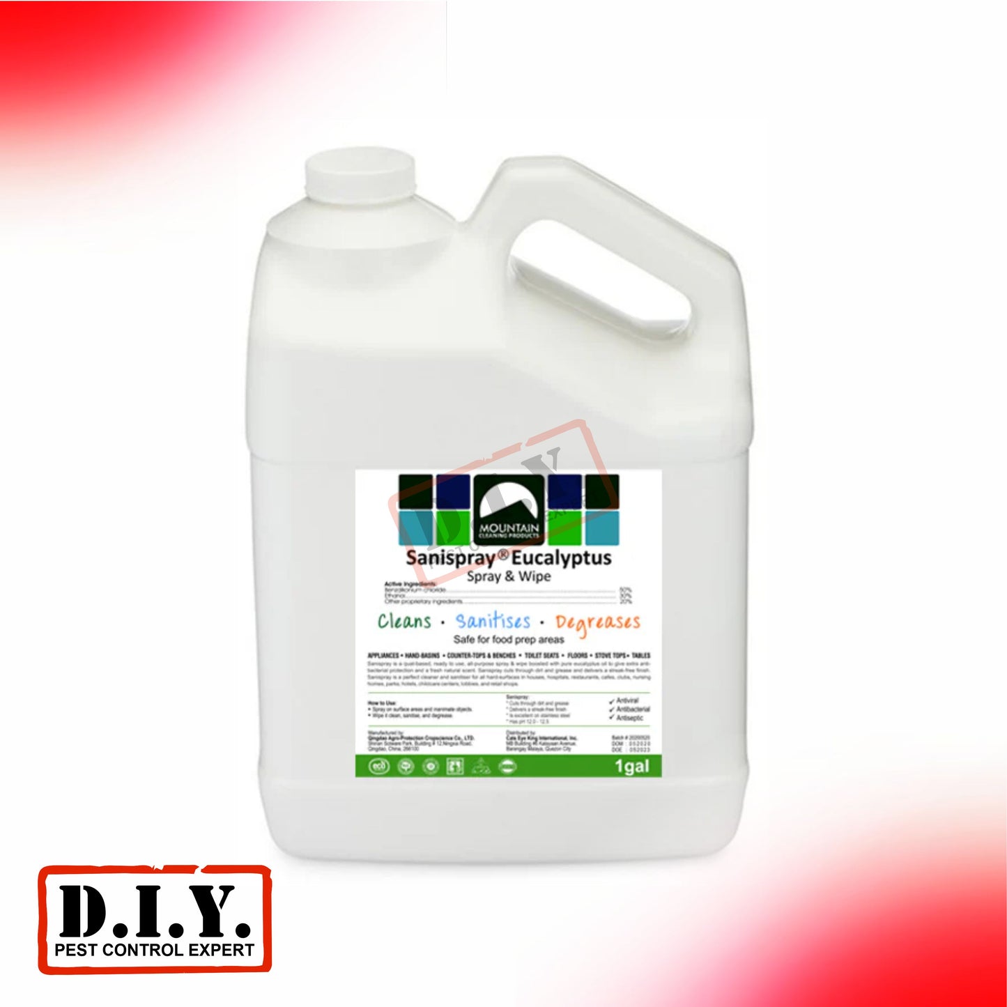 Sanispray | Ethyl Alchohol + Benzalkonium Chloride - 1 gallon