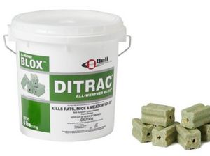 Ditrac All Weather Blox Rodenticide | Rat Control - 18 Lb. pail