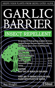 Garlic Barrier Insect Repellent | Natural and Organic Pest Control